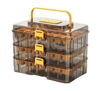 Ice Trays for Freezer - 63-Hole Maker | Easy Press Lid Mold Cube Bin