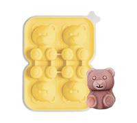 Ice Trays for Freezer, Bear Shape Food-Grade Container, 4.4x5.7x1.5 Inch Tray with High-Detail Build, Professional Silicone Freezer Molds, Food-Grade Silicone with Modern Style, Gear for Kitchens
