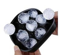Ice Trays for Freezer, Football Ice Mold, Easy Release Flexible Cube Maker, 9 Grid Reusable Silicone Tray, Non Stick Shape Tool, for Home Kitchen Cocktail Whiskey Coffee
