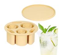 Ice Trays For Freezer - Ice Maker Tray With Lid, Easy Release Silicone Mold | Food Grade Multi Functional Cube Maker | Flexible Dessert Form Kitchen Accessory For Beverage Whiskey