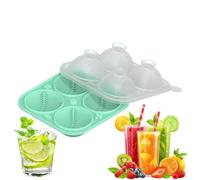 Ice Trays For Freezer - Large 2,2 pulgadas Baseball Ice Sphere Mold, 3D Novelty Slow Melting Round Silicon IceBall Maker For Wide Whiskey Tumblers & Cócteles | Olive Green