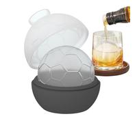 Ice Trays for Freezer Silicone Football Shape Food Grade Novelty Container | Big Round Ice Ball Trays For Kitchen Dining Family Drinks Whiskey Cocktail
