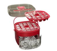 Ice Trays For Freezer With Lid And Bin, Easy Release Molds With Handle, Reusable Tray, Perfect For Cocktail, Home Bar, Kitchen, Travel, Outdoor Camping, Beverage Chilling