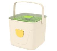 Ice Trays for Freezer with Lid Reusable Easy Release Press-Type with Bin
