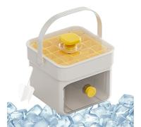 Ice Trays, Freezer Molds, 5,98 x 5,59 x 5,08 in Press-Type Maker, Easy Release Design, Lid and Handle Included for Coffee, Tea, Whiskey, Cócteles, Camping, or Party Use