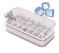 Ice Trays, Freezer Molds, 7.28x3.46x2.36in Cube Scoop, Press Design, Stackable Bin for Whiskey Chilling, Cocktail Mixing, Beverage Cooling, Coffee Ice, Milk Cubes, Kitchen Gadget, Party Drinks