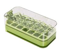 Ice Trays, Freezer Molds, 7.28x3.46x2.36in Cube Scoop, Press Design, Stackable Bin for Whiskey Chilling, Cocktail Mixing, Beverage Cooling, Coffee Ice, Milk Cubes, Kitchen Gadget, Party Drinks