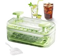 Ice Trays - PP Silicone PET 8.86x4.92x3.74in Tray, Press Release Mold, Freezer Storage Bin | Stackable Organizer, Reusable Maker For Home Kitchen Bar Cafe Hotel Camping