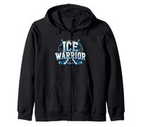 Ice Warrior para un Jugador de Hockey Frozen Rink Power Sudadera con Capucha