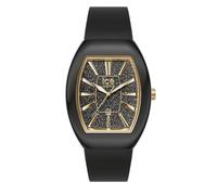 ICE-WATCH - Ice boliday Dome Black Glitter Gold - Reloj Negro Y Oro para Mujer con Correa de Silicona - 024030 (Small)