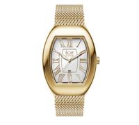 Ice-Watch - ICE boliday Dome Metal mesh White GD - Reloj dorado para Mujer con Correa de Acero Inoxidable - 024487 (Small)