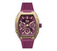 ICE-WATCH - Ice boliday Gold Burgundy - Reloj Rojo de señora con Correa de Silicona - 022868 (Pequeño)