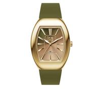 ICE-WATCH - Ice boliday Women Dome Steel Olive Green Metal - Reloj Dorado para Mujer con Correa de Silicona - 025176 (Small)