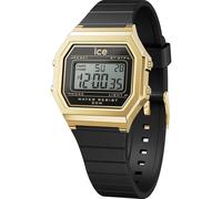 ICE-WATCH - Ice Digit Retro Black Gold - Reloj Negro para Mujer con Correa de Polyamide - 022064 (Small)