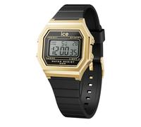 ICE-WATCH - Ice Digit Retro Black Gold - Reloj Negro para Mujer con Correa de Polyamide - 022064 (Small)