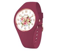 ICE-WATCH - Ice Flower Anemone Bouquet - Reloj Rojo para Mujer con Correa de Silicona - 021736 (Small)