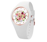 Ice-Watch ICE flower White bouquet, Reloj blanco para Mujer con Correa de silicona, 017575 (Small)