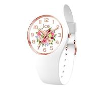 ICE-WATCH - Ice Flower White Bouquet - Reloj Blanco para Mujer con Correa de Silicona - 021742 (Medium)