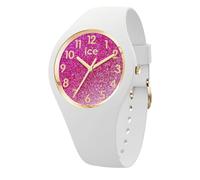 Ice-Watch - ICE glitter White pink - Reloj blanco para Mujer con Correa de polyamide - 022572 (Small) Blanco y rosa