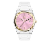 ICE-WATCH - Ice Power PW1 White Clear Pink - Reloj transaprente para Mujer con Correa de Silicona - 024774 (Small)