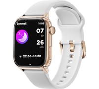 Ice-Watch - ICE smart 2.0 Rose-Gold White - Reloj rosa conectado con correa de silicona blanca para mujer - 022537 (1,96 inch) Rosa-dorado y blanco