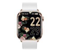 Ice-Watch - ICE smart 2.0 Rose-Gold White - Reloj rosa conectado con correa de silicona blanca para mujer - 022537 (1,96 inch) Rosa-dorado y blanco