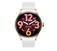 Ice-Watch - Ice Smart 3.0-1.2 Rose-Gold White AMOLED GPS - Reloj Conectado Redondo Rosa Oro para Mujer con Correa de Silicona - 025104 (1.20 Pulgadas)