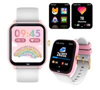 Ice-Watch - ICE smart junior 2.0 Pink White - Reloj conectado infantil rosa con correa de silicona blanca - 022797 (1,75 inch) Rosa