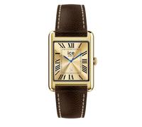 ICE-WATCH - Ice Smart TKS 2.0 Gold Chocolate Grain - Reloj Dorado para Mujer con Correa de Cuero - 025618 (1.41 Pulgadas / 32mm) - Reloj Inteligente, Seguimiento de la Actividad física y la Salud