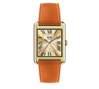 ICE-WATCH - Ice Smart TKS 2.0 Gold Orange Grain - Reloj Dorado para Mujer con Correa de Cuero - 025620 (1.41 Pulgadas / 32mm) - Reloj Inteligente, Seguimiento de la Actividad física y la Salud