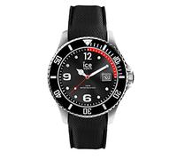 Ice-Watch ICE steel Black, Reloj negro para Hombre con Correa de silicona, 016030 (Medium)