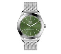 ICE-WATCH - Ice Steel Silver Green - Reloj Plata y Verde para Hombre con Correa de Metal - 023796 Medium (43mm)
