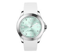 Ice-Watch - ICE steel White pastel green - Reloj blanco para Mujer con Correa de silicona - 020381 (Medium)