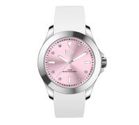 Ice-Watch - ICE steel White pastel pink - Reloj blanco para Mujer con Correa de silicona - 020382 (Medium)