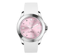 Ice-Watch - ICE steel White pastel pink - Reloj blanco para Mujer con Correa de silicona - 020382 (Medium)
