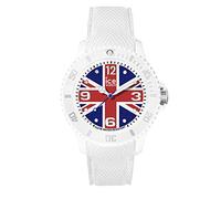 Ice-Watch - Ice World United Kingdom - Reloj Blanco para Hombre con Correa de Silicone - 15736 (Medium)