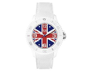 Ice-Watch - Ice World United Kingdom - Reloj Blanco para Hombre con Correa de Silicone - 15736 (Medium)
