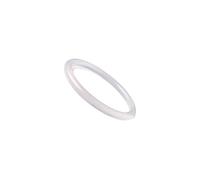 Ice White Jade Bangle for Women Chalcedony Natural Good Luck Fashion Round Jade Stone Bangle for Woman Yoga Meditation Regalo de cumpleaños (Yuanyusui Bangle12,58-59 mm)