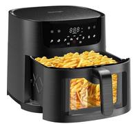 Iceagle Freidora de Aire XXL 9L - 1800W Air Fryer | Freidora Aire con Ventana, 8 Programas, Pantalla Led de fácil manejo, Recetario