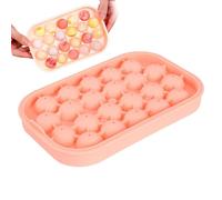 iceBall Maker Tyray- 20×13.4×3cm Silicone iceMold, Round Triay| Reusable iceSphere Mold For Whiskey Cocktails JuiceCoffee Cold Drinks, Flexible Non Stick iceBall Tray, DIY Maker