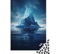 Iceberg Ártico Puzzle de 1000 Piezas Papel para Adultos Mar Tranquilo Puzzle para Adultos Relajación Concentración Decoración del Hogar Regalo 52x38cm/1000pcs