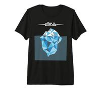 Iceberg Poligonal Explora El Glaciar Ártico del Polo Norte Camiseta Premium