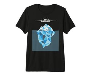 Iceberg Poligonal Explora El Glaciar Ártico del Polo Norte Camiseta Premium