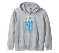 Iceberg Poligonal Explora El Glaciar Ártico del Polo Norte Sudadera con Capucha