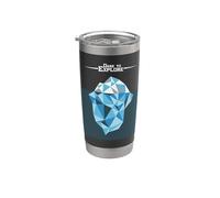 Iceberg Poligonal Explora El Glaciar Ártico Del Polo Norte Vaso térmico de acero inoxidable de doble pared
