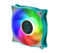 Iceberg Thermal IceGALE - Ventilador de Carcasa (120 mm, PWM, Doble rodamiento, ARGB), Color Verde Azulado