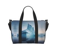 icebergs - Bolso bandolera de mano para mujer, bolso de mano informal con cremallera, adecuado para el trabajo, viajes, fitness, viajes