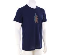 Icebreaker 150 Tech Lite Tee Bear Tour Caballeros T-Shirt S Azul oscuro