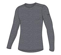 Icebreaker - Ropa interior térmica - M Merino 200 Oasis LS Crewe Gritstone Heather de Lana - Talla M - Gris Gris M