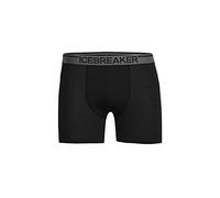 Icebreaker Anatomica Boxers Calzoncillos para Hombre - Ropa Interior de Lana Merina para Senderismo, Deportes de Invierno, Running, Gimnasio - Negro, M